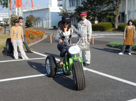 ランフラットテクノロジー採用タイヤ試乗体験の様子