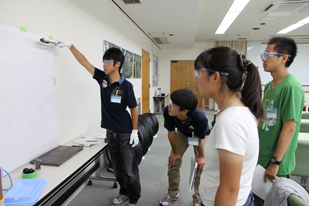 室内実験の様子